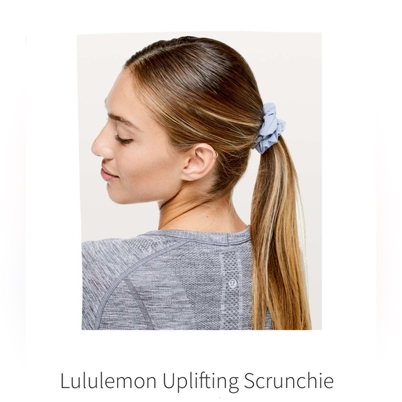 lululemon athletica Accessories - 🆕 Lululemon Light Blue Uplifting Scrunchie NWT